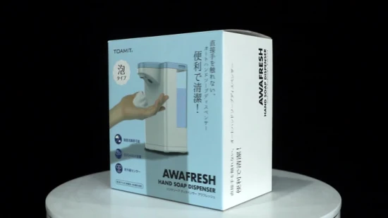 2022 Neuer Typ Thermometer-Desinfektionsmittel Berührungsloser automatischer Spray-Hand-Badezimmer-Seifenspender